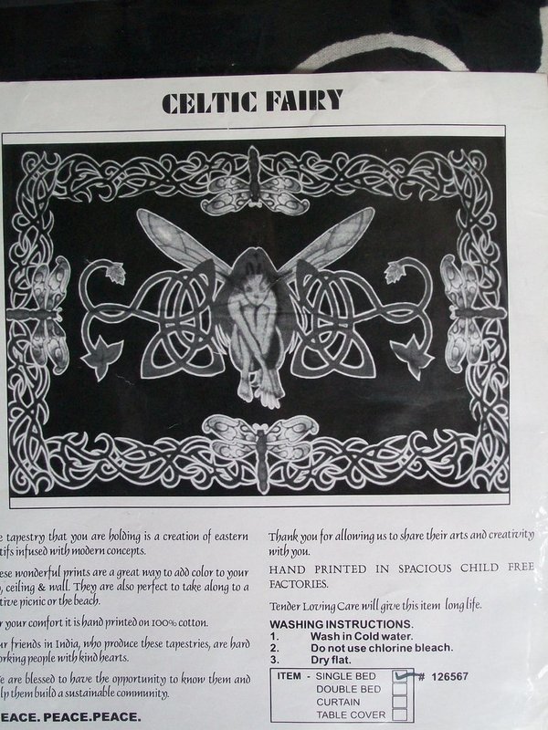 Indische Tagesdecken Tücher Celtic Fairy