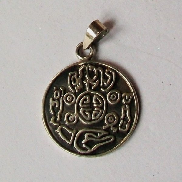 Amulett Anhänger Medaillon massiv Silber
