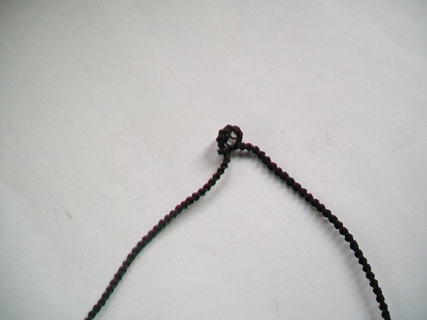 Türkis Halskette Handarbeit geflochtene Baumwolle
