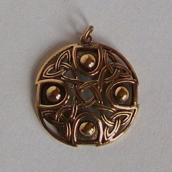 Anhänger Amulett mit Keltenknoten Bronze
