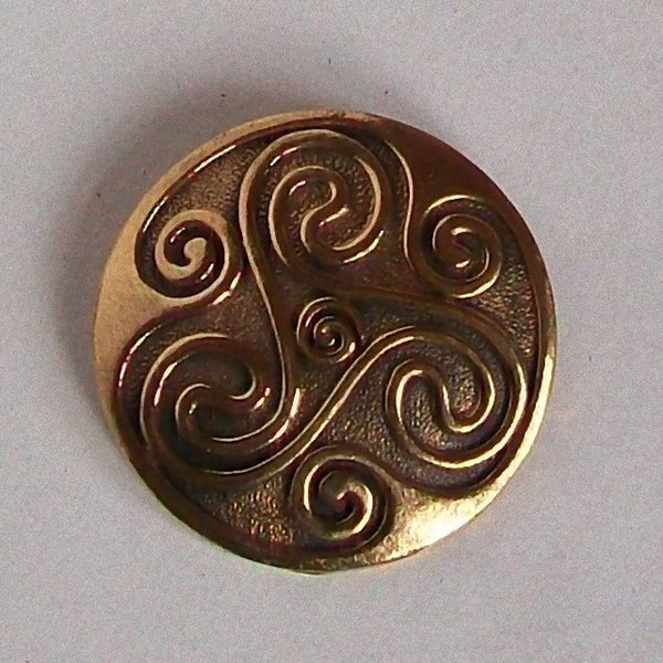 Triskele Sonnenrad Amulett der Kelten Bronze