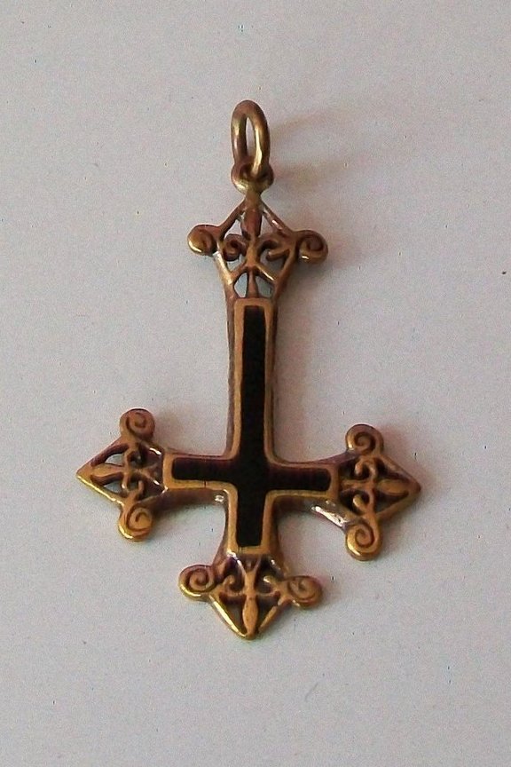 Petruskreuz - Umgekehrtes Kreuz aus Bronze