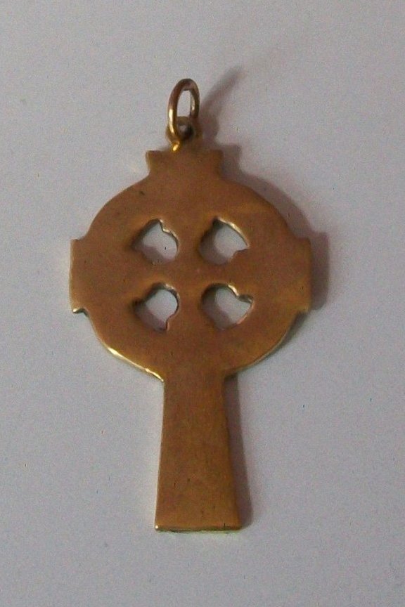 Keltisches Kreuz - Bronzeschmuck Anhänger