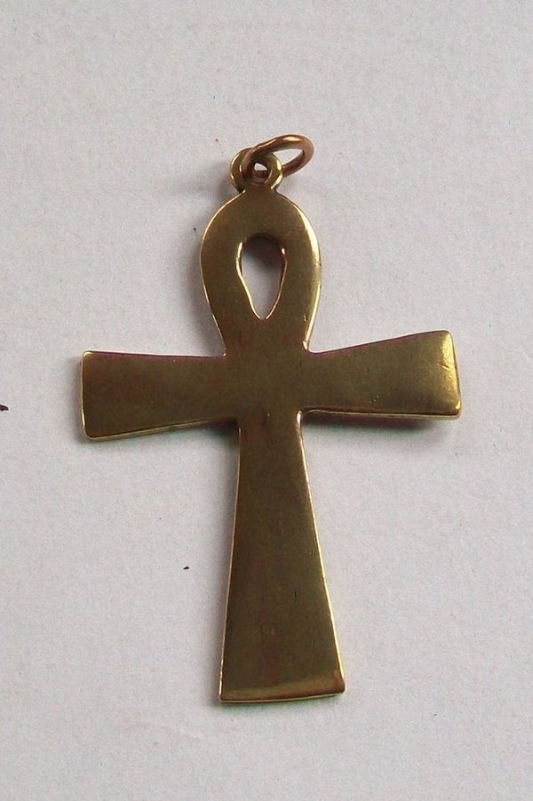 Anch-Kreuz Kreuz des Lebens Lebensschleife Bronze