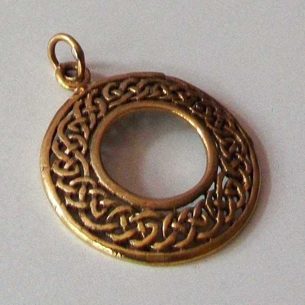 Anhänger Medaillon keltisches Knotenmotiv Bronze