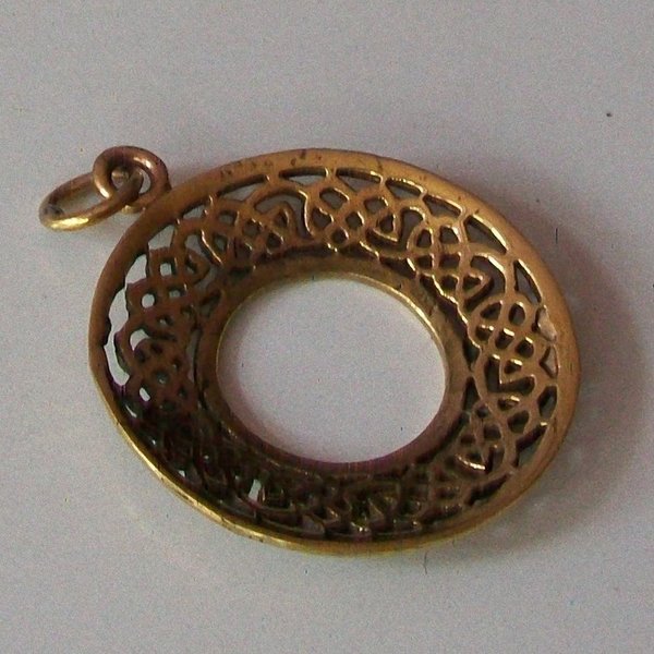 Anhänger Medaillon keltisches Knotenmotiv Bronze