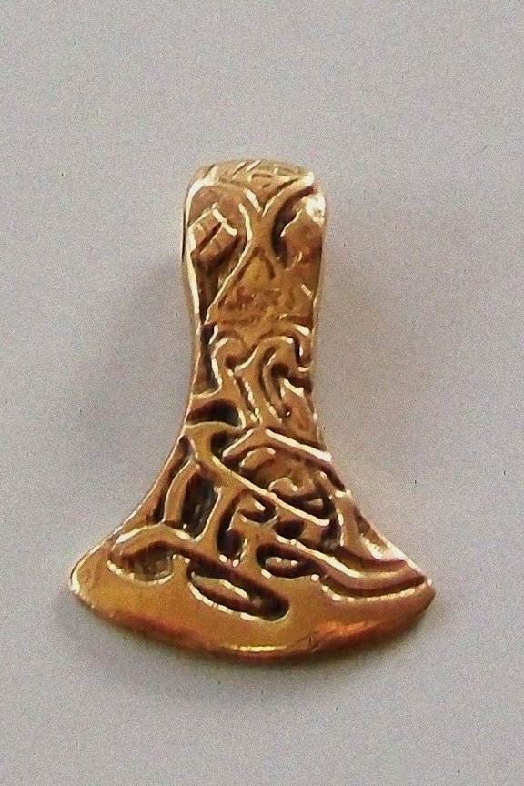 Axt Amulett Anhänger Wikinger Bronze