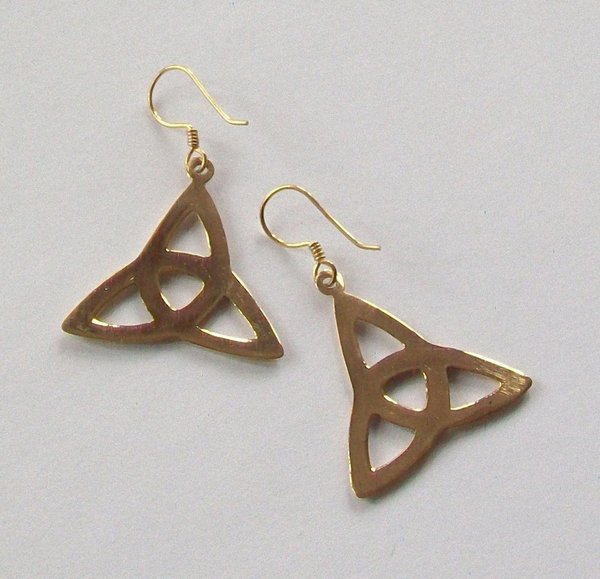 Ohrringe Keltischer Knoten Flechtwerk Bronze
