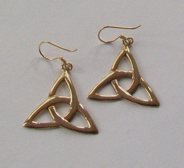 Ohrringe Keltischer Knoten Flechtwerk Bronze
