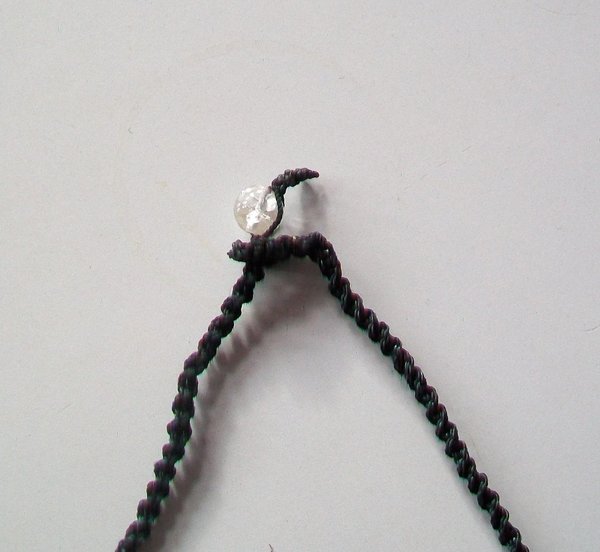 Labradorit Halskette geflochtene Handarbeit