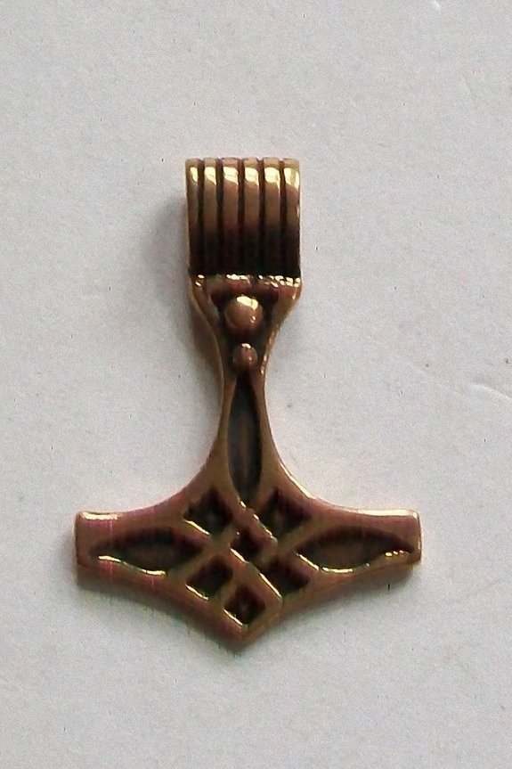 Thorhammer der Wikinger Anhänger Bronze