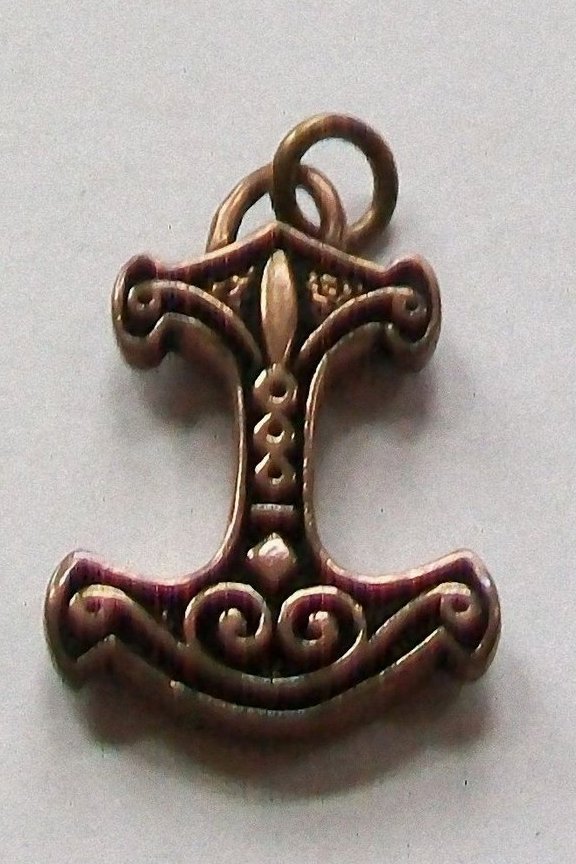 Thorhammer der Wikinger - Anhänger in Bronze