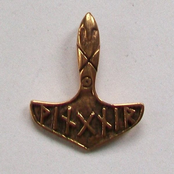 Wikinger-schmuck Bronze Anhänger Thorhammer