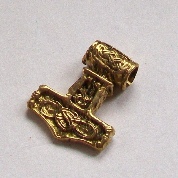 Thorhammer kleiner Wikinger-schmuck Bronze