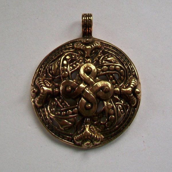 Amulett Anhänger mit Keltenknoten Bronze