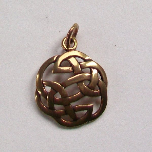 Amulett Anhänger Keltischer Knoten Bronze