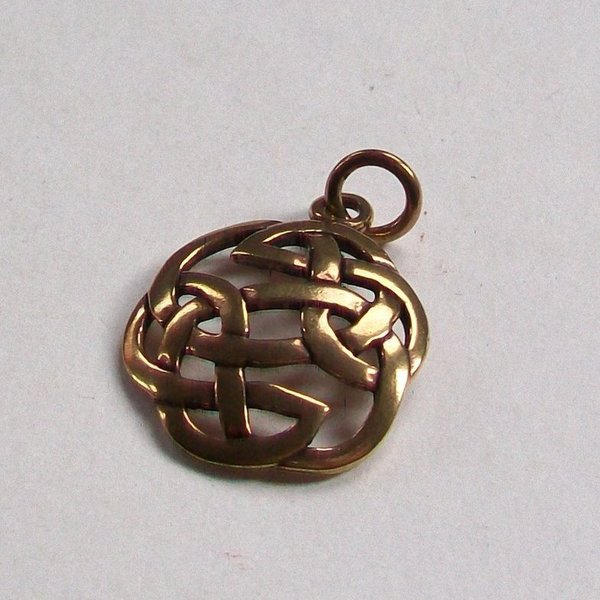 Amulett Anhänger Keltischer Knoten Bronze