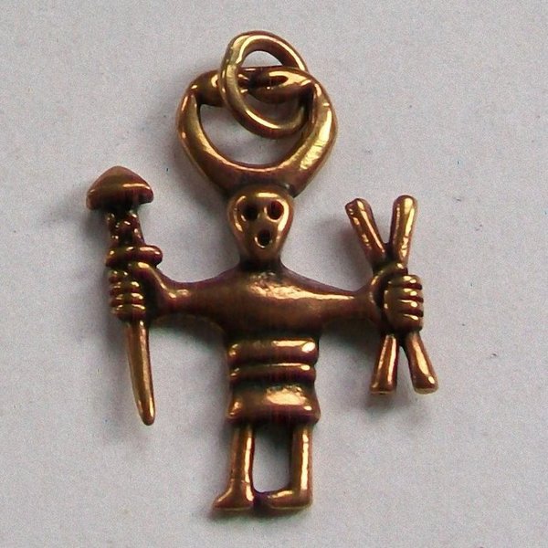 Odin Amulett Anhänger Wikinger Bronze