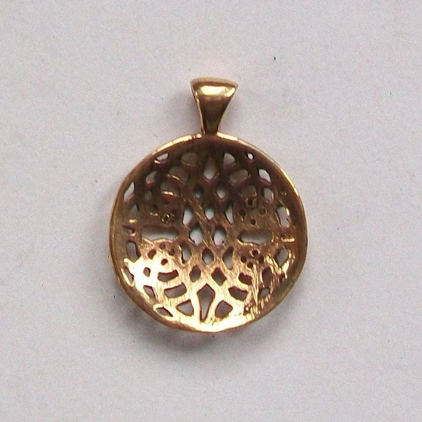 Keltenknoten Anhänger Amulett in Bronze
