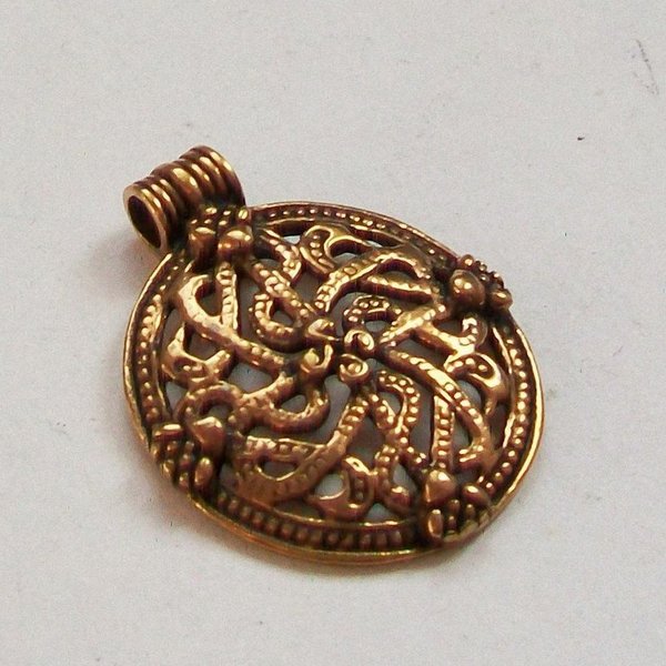 Knotenanhänger Amulett der Kelten Bronze