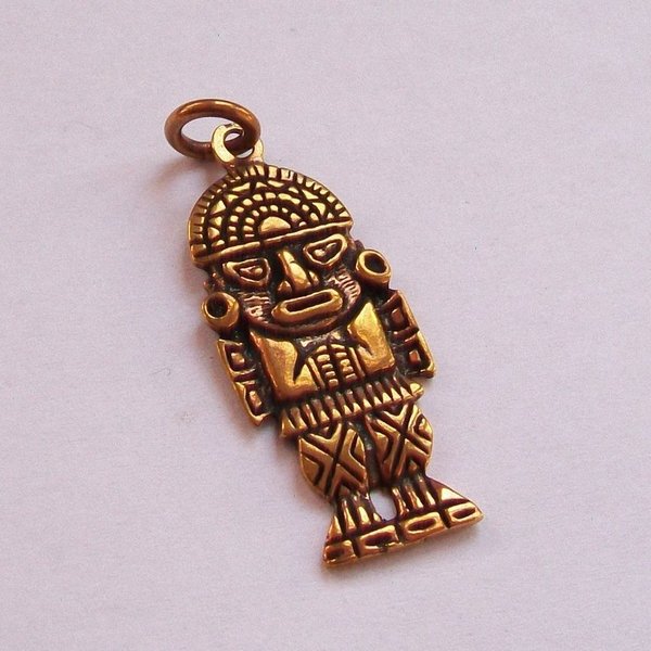 Tumi Anhänger Ritualmesser aus Bronze