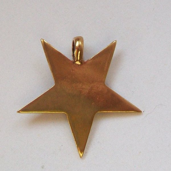 Pentagramm Drudenfuß Stern Kelten Anhänger Bronze