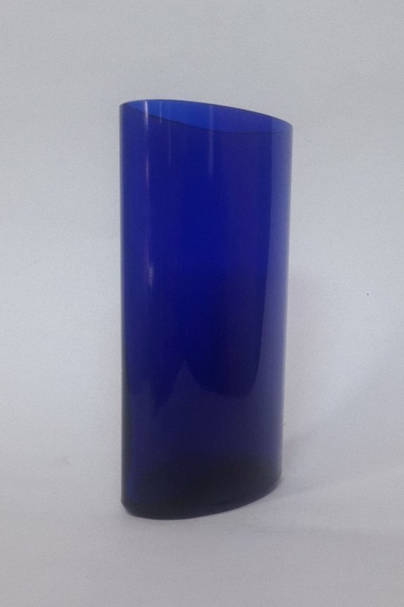 Vase im Art-Deco Stil edles Kobaltglas