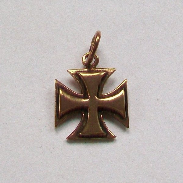 Eisernes Kreuz kleiner Schmuckanhänger aus Bronze